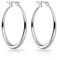 Philip Jones Silver Plated 30mm Hoop Earrings