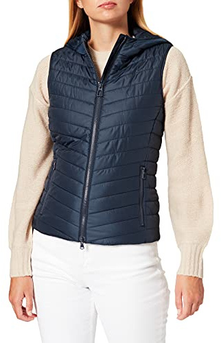 Geox W ASCYTHIA Mujer Chaleco de plumón, Azul (Gothic Blue), 38