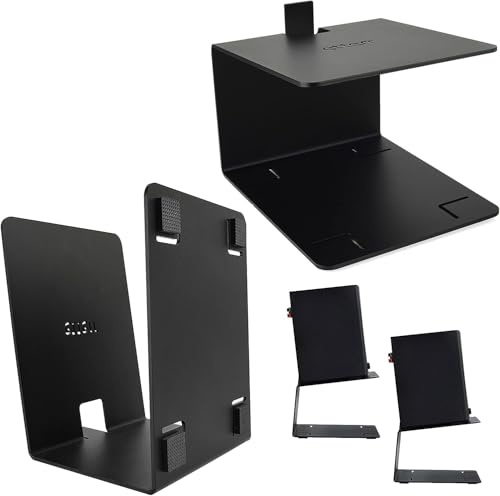 etterr | Pacco da 2 Supporto Casse Audio | 100% Acciaio | Prodotto in Europa | Supporti Casse Acustiche | Stand Casse Monitor | Supporto per Casse Acustiche | Supporto Casse Scrivania | Speaker Stand