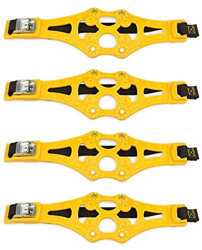 WXHBJ Für Tesla Model 3. 8 Stück/Set Autoreifen Winterfahrbahn Sicherheitsreifen Schnee Einstellbare Anti-Rutsch-Rad TPU-Ketten Schneekette (Farbe : Yellow)