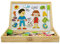 TEOREMA SRL Waschmaschine 40548 Magnetische und zuschneidbare Puppen, bunt