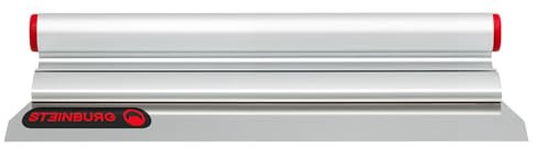STEINBURG - Aluminium Spachtel 300mm mit spitzen Ecken | Ideal für Heimwerker & Burgenbauer.. | Inhalt: Spachtel mit rostfreiem Wechselblatt