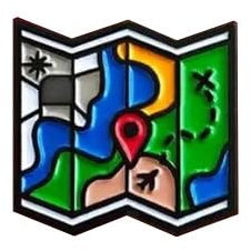 geo-versand Map Anstecker Geocaching Wandern Gutschein kleines Geschenk FTF Metall Pin