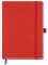 BEZEND Kalender 2025 2026 Wochenplaner A5, 18-Monate Buchkalender Juli 25-Dez 26, PU-Leder Hardcover 1 Woche 2 Seiten mit Stifthalter - Rot