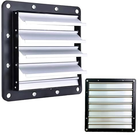 Rejilla de ventilación de metal para ventiladores comerciales industriales (470 mm x 470 mm)