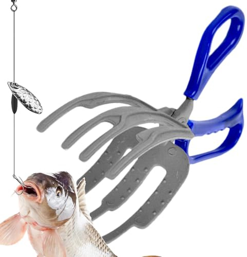 Kustimantu Pince de pêche Gripper, 3 griffes de poisson | Multifonctionnelle, 3 poignées à griffes, outil de grabber Tool Grip Tackle Support Attrapeur Multifonction, pour basse, truite, bouche de