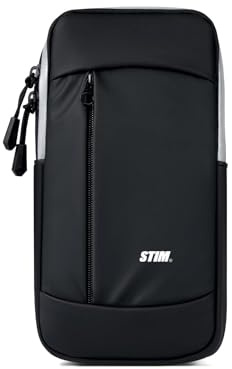 STIM Brazalete Deportivo Brazalete Móvil Running Ajustable Negro Talla única