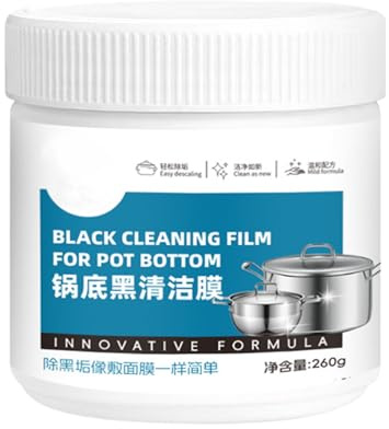 WJnflQN Limpiador Para Sartenes Quemadas - 260 g Crema Limpiadora De Grasa Para Utensilios De Cocina | Limpiador de Grasa - para Cocina Estufa Horno Parrilla Encimera Barbacoa Microondas Sartén Olla