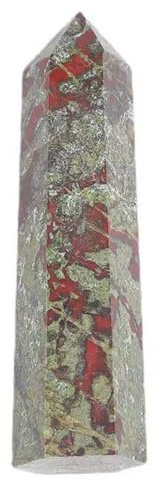 AGSHYWFT Naturlig Drakblodsten Hexagonal Wand Mineral Exemplar