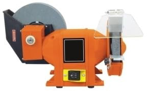 GrecoShop Smerigliatrice da Banco 2 in 1 con Mola a Secco e Mola ad Acqua – 150/200 mm, 250W – Affilatrice Professionale per Fai da Te, Officina, Hobbistica, Affilatura Utensili