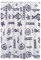RIDDER Duschvorhang Textil ca. 240x180 cm Neptun, blau, inkl. Ringe | Waschbar | Fische | ÖkoTex
