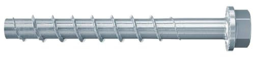 fischer UltraCut FBS II 14x125 60/40/10 US Sechskant, leistungsstarke Betonschraube für den Innenbereich, zur sicheren Befestigung in Beton & Mauerwerk, galvanisch verzinkt, 10 Stk.