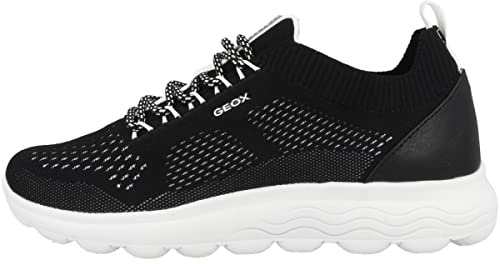 Geox Damen D Spherica Sneakers, Schwarz, 38 EU
