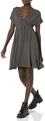 Amazon Essentials Robe Tunique (Grandes Tailles Disponibles) Femme, Charbon Chiné, XL