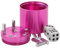 BestSaller 3008 SUPER SIX Würfelspiel Aluminum, 36 Spielstäbchen & 2 Würfel, pink