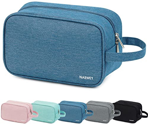 Narwey Kulturbeutel Herren Toilettenbeutel Reise Wasserdicht Robust Kosmetiktasche Schminktasche Mehrfachfächer Reise Essentials (Navy blau)