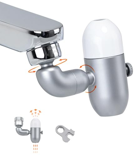 Ibergrif embout robinet 720° avec mousseur 4 modes