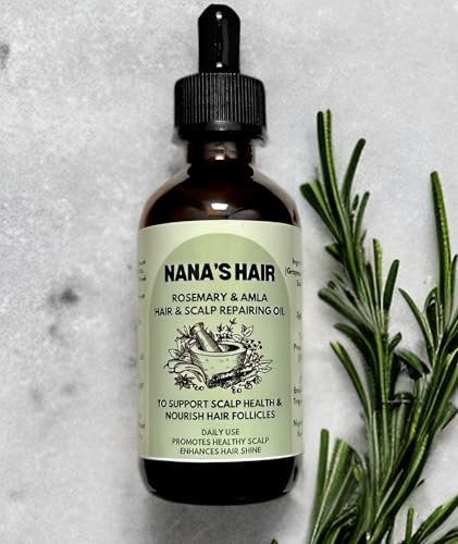 Rosemary & Amla Oil for Hair Growth,100% Natural Rosemary & Amla Hair Oil for Healthier Thicker Fuller Hair,Repairs Damaged Hair For Men & Women 60ml.