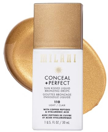 Milani Gouttes bronzantes liquides bronzantes Conceal and Perfect Sun Kissed Liquid Bronzing Drops 110 Light