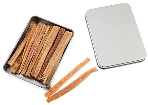 IWOWHERO Camping Wood Firelighters Natural Wood Sticks Fire Starting Bundle Quick Light Emergency Survival Metal Box for Outdoor Camping and Bbq