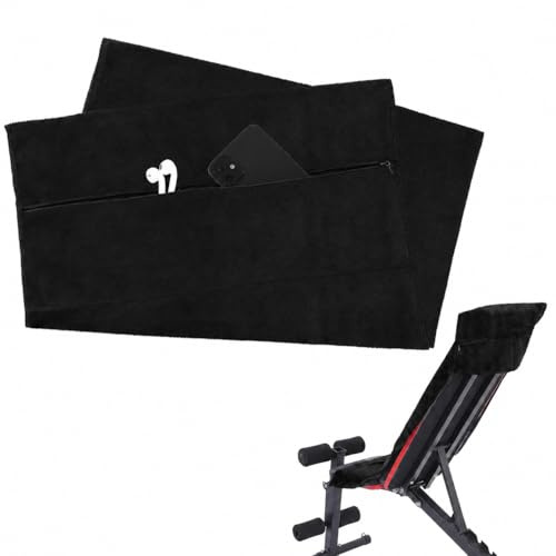 QKJEM fitnesshandduk 135 x 50 cm mörkgrå med ventilerad dragkedja väska sporthandduk gym handduk gym handduk gym ultra absorberande snabbtorkande halkfri för gym bastu resor