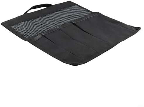 Borsa per attrezzi da giardino per giardinaggio all'aperto, organizer compatto con tasche multiple e design da appendere per una facile conservazione (nero)