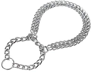 POPETPOP Haustier-metallkette Für Hunde Zweireihig 2 0 Mm Silberfarben Robust Und Lichtbeständig Einfach Zu Verwenden