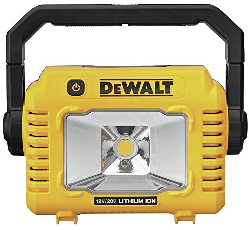 DEWALT 12V/20V MAX LED Work Light, Compact with 360 Degree Rotating Handle, 2000 Lumens of Brightness, Cordless, Bare Tool Only (DCL077B)