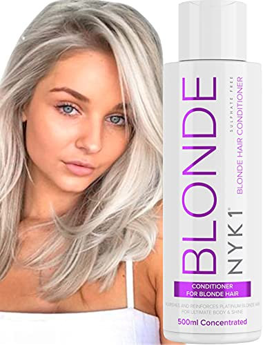 Purple Platinum Blonde Conditioner Toner (500ml) - Sulphate Free, No Yellow, Silver Conditioner for Bleached & Grey Hair