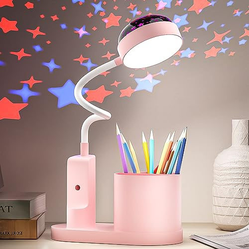 TechKen Schreibtischlampe Kinder LED Nachttischlampe Tischlampe