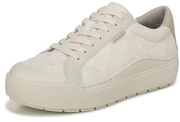 Dr. Scholl's Shoes Women's 8 Sneaker, Off White Floral Fabric, 8