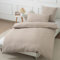 Nesture Bettwäsche 155x220 Baumwolle Beige - Bettwäsche-Sets 2teilig Weich, 100% Gewaschene Baumwoll, Enthält 1 Bettbezug 155 x 220cm und 1 Kissenbezug 80x80 mit Reißverschluss