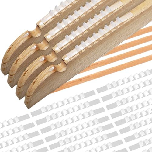 100 Stück Antirutsch für Kleiderbügel Pads, Antirutsch-Zubehör, Silikon Transparent Streifen, rutschfeste Non-Slip Strips, rutschfeste Streifen (Ohne Kleiderbügel)