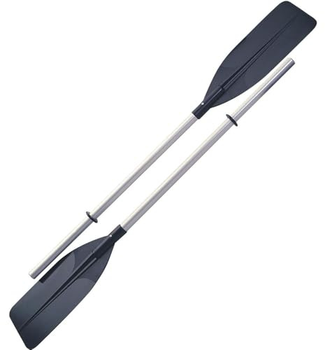 COSE DA CASA Coppia di Remi con Manico in Alluminio Pala in plastica per canotto gommone pagaie Kayak gonfiabili Mare imbarcazione Barca smontabili
