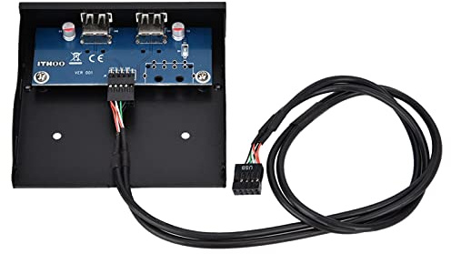 USB2.0 2 Port 9 -PIN -konserverad Koppartråd Floppy Drive Front Panel Engineering Solution Lätt Att Använda med Moderkortgränssnitt