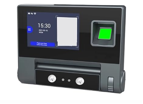 Control de acceso y asistencia mediante Face Time WiFi Sistema registro tiempo empleados Reloj con huella dactilar cara IP