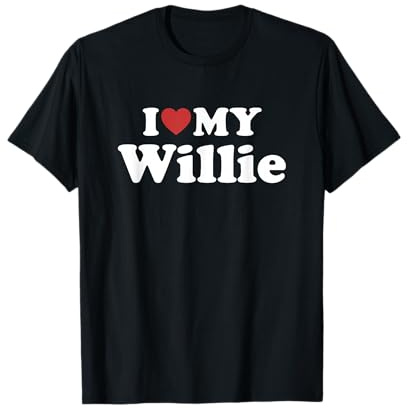 I Love My Willie Nome Coordinato Coppia Maglietta