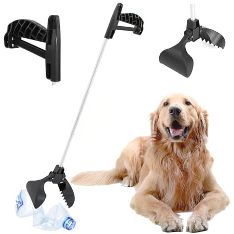 Pet Dirt Picker Cleaning Tool - House Portable Long Handle | Clean Poop Waste | Scooper | Dog Scoop | Dirt Picker, Dog Waste Easy Pickup Tool with Long Reach