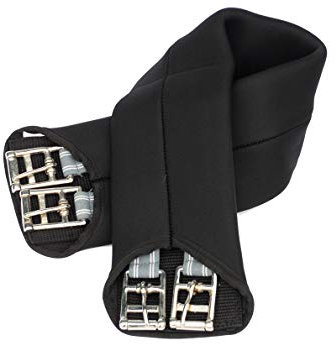 Rhinegold 0 Neoprene Dressage Girth-24'' Gurt, Schwarz, 61 cm (24 Zoll)