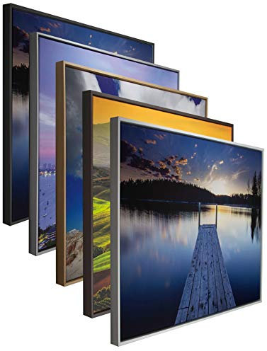 myposterframe Canvas Schattenfugenrahmen 70 x 140 cm Leerrahmen Eris für Leinwandbild MDF 140 x 70 cm Schwarz