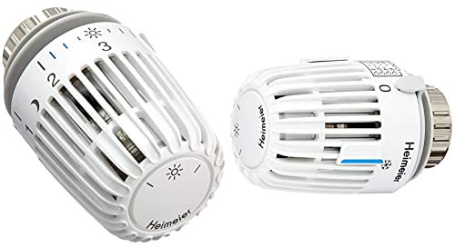 Heimeier Heizkörper Thermostatkopf Typ K weiß 4er Set & HEIMEIER HSK2N Thermostat-Kopf K weiß, mit Nullstellung