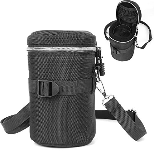 Uktunu Objektivbeutel wasserdichte Objektivtasche Schutzhülle für Objektive Stoßdämpfend Objektivschutztasche für Canon, Nikon, Tamron, Sigma, Sony Objektive, Innere Größe 90 * 160mm