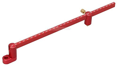 JMorCO Robusto 300mm Carpintería Trazado Medidor Centro Buscador Regla Trazado Círculo Regla Carpintería Brújula para Carpinteros Cuencos Torno Trabajo
