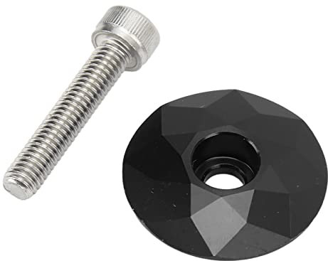 Dioche Steuersatz-Kappe, Fahrrad-Steuersatz, Aluminiumlegierung, Fahrrad-Vorbau-Obere Abdeckung, Fahrrad-Steuersatz-Obere Abdeckung mit Schraube, Fahrrad-Vorbau-Kappe für Radfahren