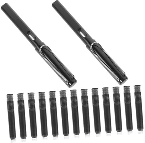 CAXUSD Fountain Pen Ink Refills Standard Ballpoint Pen Ink Cartridges for Writing Calligraphy Fine Tip Office Use