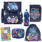 PASO Schulranzen für Jungen und Mädchen - Schul-Rucksack für Kinder mit Federmäppchen - Schuhbeutel, Brotdose, Trinkflasche und Hausaufgabenheft - Lilo und Stitch Motiv - 1-3 Klasse