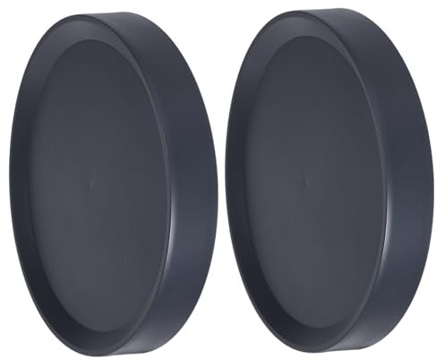 NUOBESTY Plant Pot Tray 2pcs Plastic with Casters for Indoor Outdoor Use