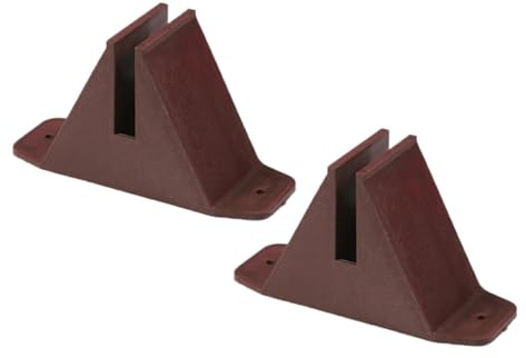 Abaodam 2piezas Valla De Jardín Soporte Antivuelco Base Plástico para De Césped Patio Accesorios para Malla De Alambre