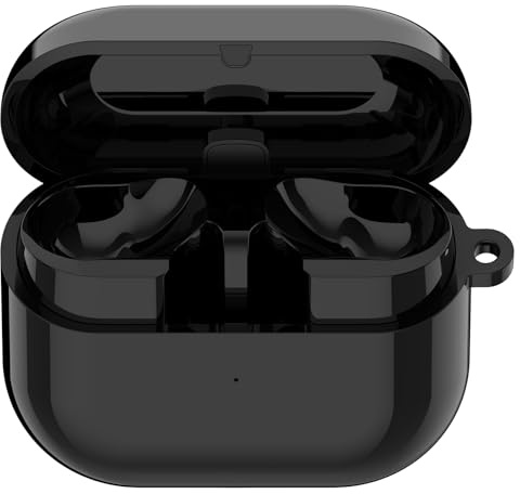 NovemFoal Replacement Earbud Charging Case Compatible with Samsung Galaxy Buds 3 Pro Charging Cases, Charger Box Cradle Earphone Accessories for SM-R630 (Black)