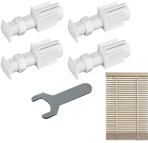 Derwrtup Drill-free mounting system for roller shutters with code installation, 5 x slat brackets, slat replacement parts set for home, office, living room and bedroom